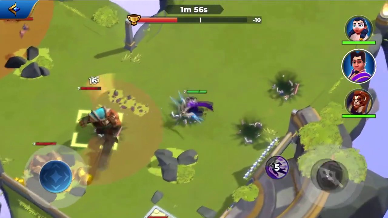 A player character engaged in combat with a unique mythical creature in the diverse landscapes of Forgotten Runiverse.