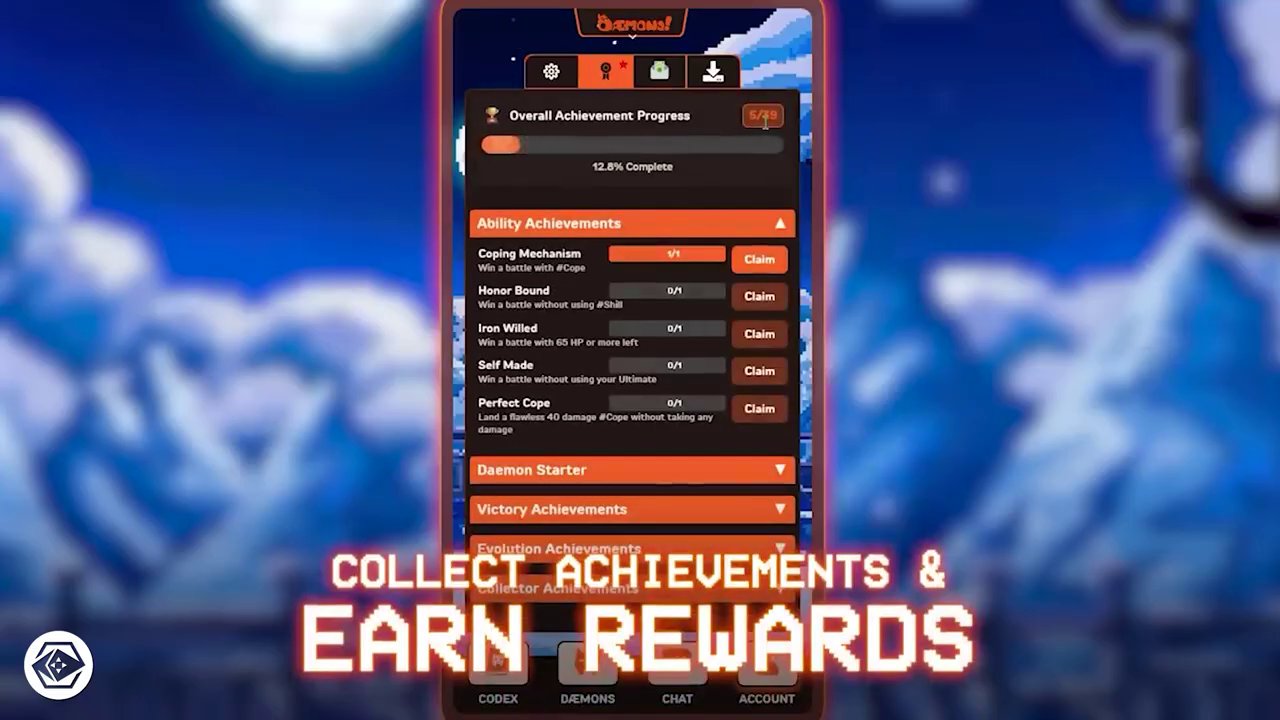 A serene landscape in Namstead showing a player-built settlement with crops, tools, and a cozy wooden house.